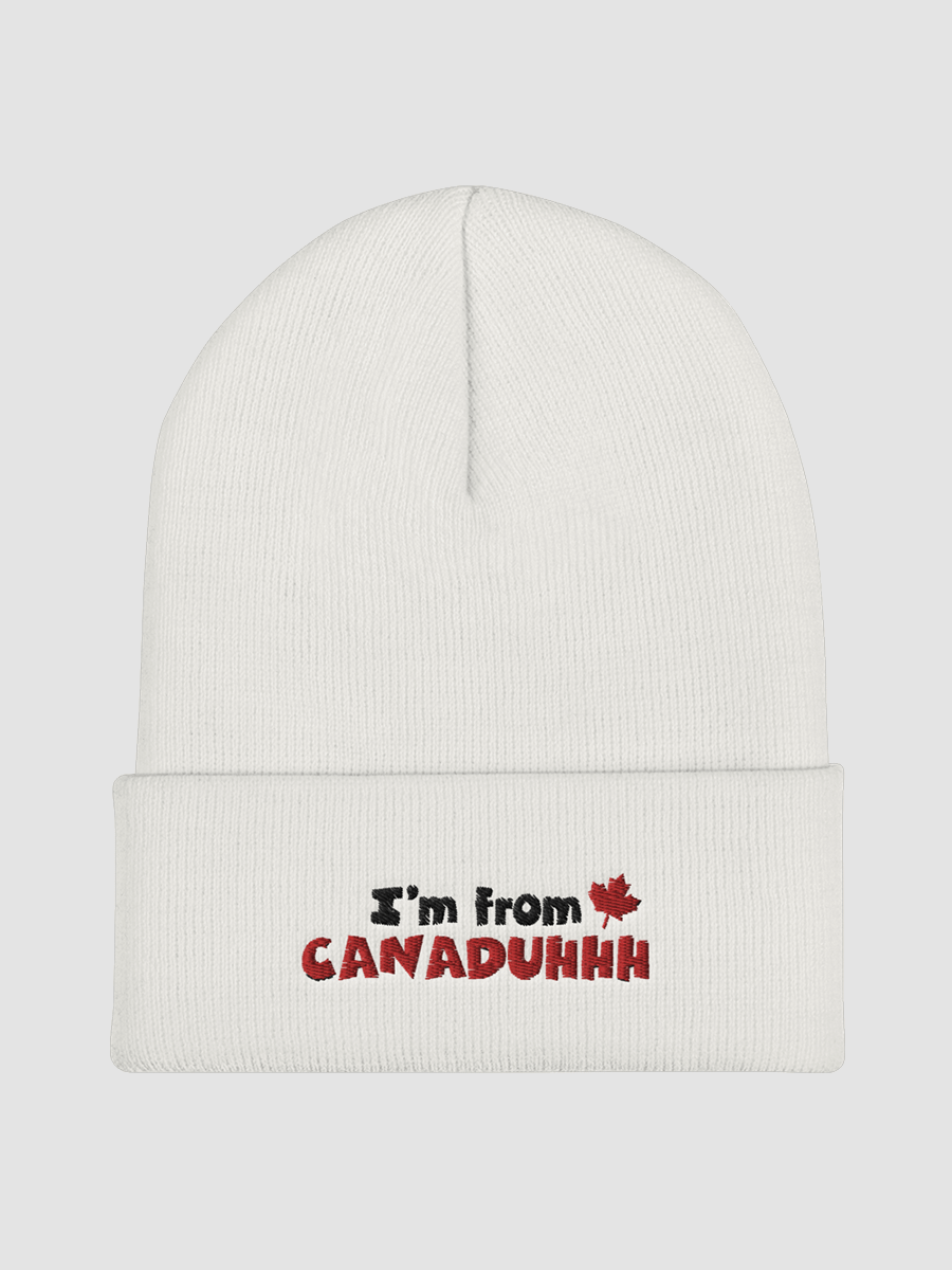 Canaduhhh White Beanie product image (1)