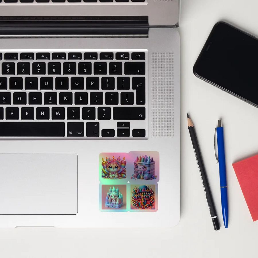 Whimsical Fantasy Holographic Sticker Set product image (12)