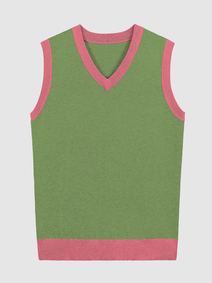 KawaiKitten Pink Kiwi Love V-Neck Vest product image (2)
