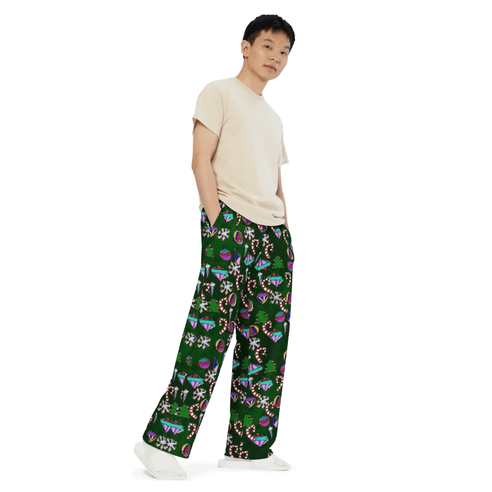 Ornaments Pattern Wideleg Pants product image (7)
