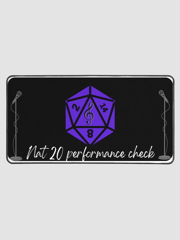 Role-Playing Game Dice Mat - Nat 20 Performance Check for Tabletop Enthusiasts product image (1)