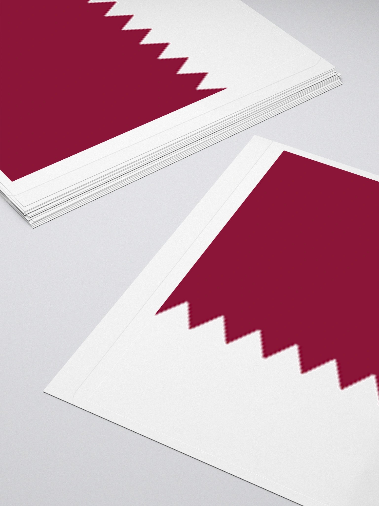 Qatari Flag Sticker - Durable Vinyl for Indoor Use - Multiple Sizes Available product image (12)