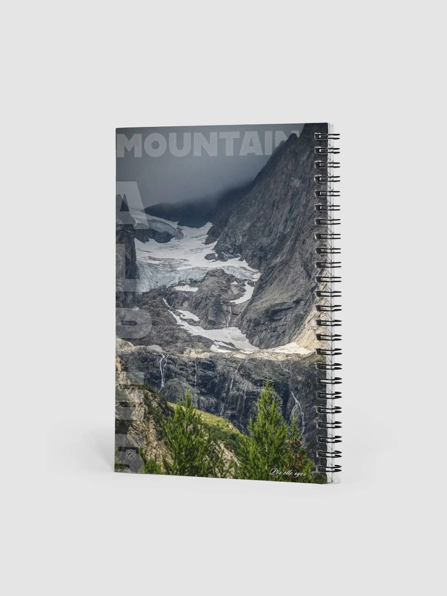 Notebook with Fine Art Photography – Monte Bianco – Italian Alps – A5 Format product image (2)