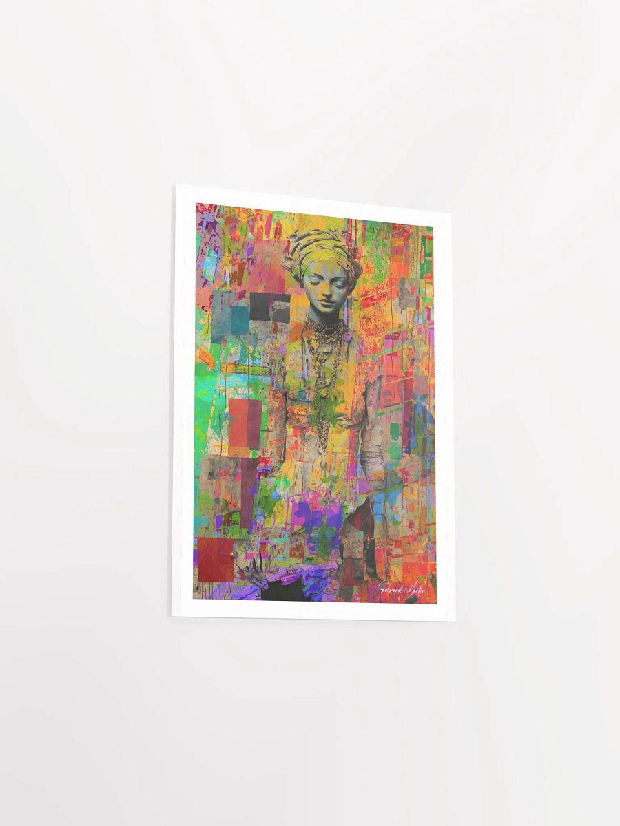 'Sasha' by Edward Martin-Turbaned Muse: Abstract Art Poster product image (4)