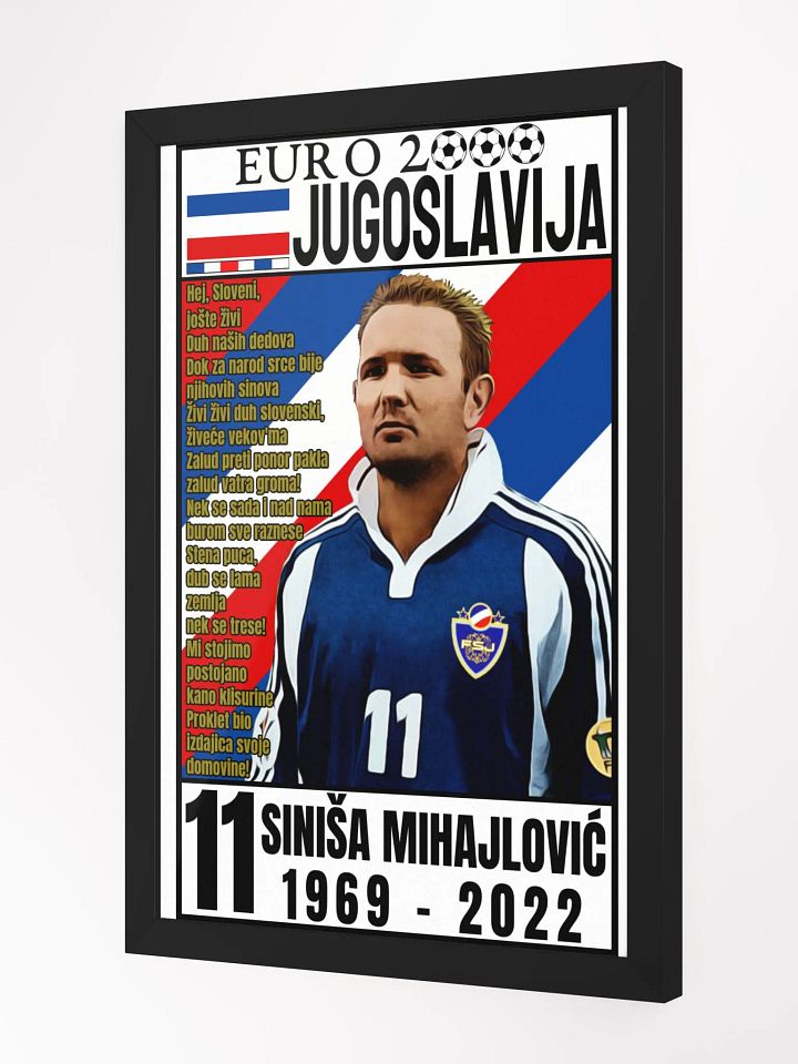 Siniša Mihajlović (SR Jugoslavija) EURO 2000 Framed High-Quality Matte Poster (in) product image (2)