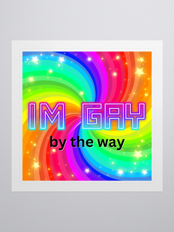 I'm Gay - by the way - Sticker product image (1)