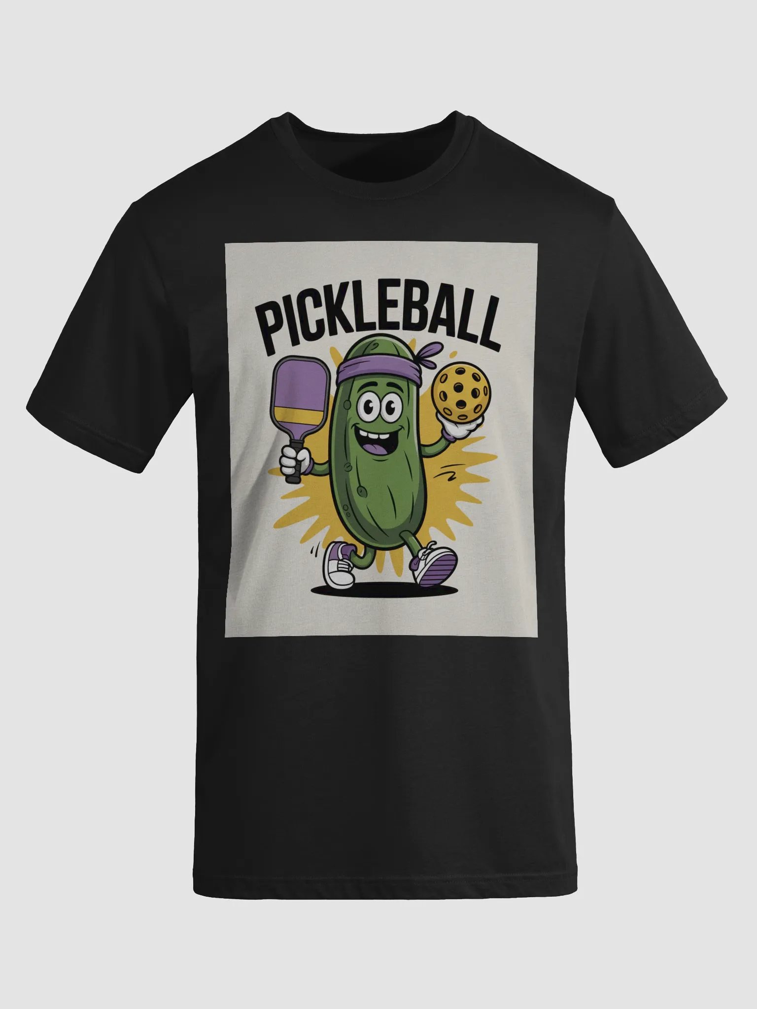 "Pickleball Power" Cartoon Pickle Graphic Tee – Royal Blue product image (44)