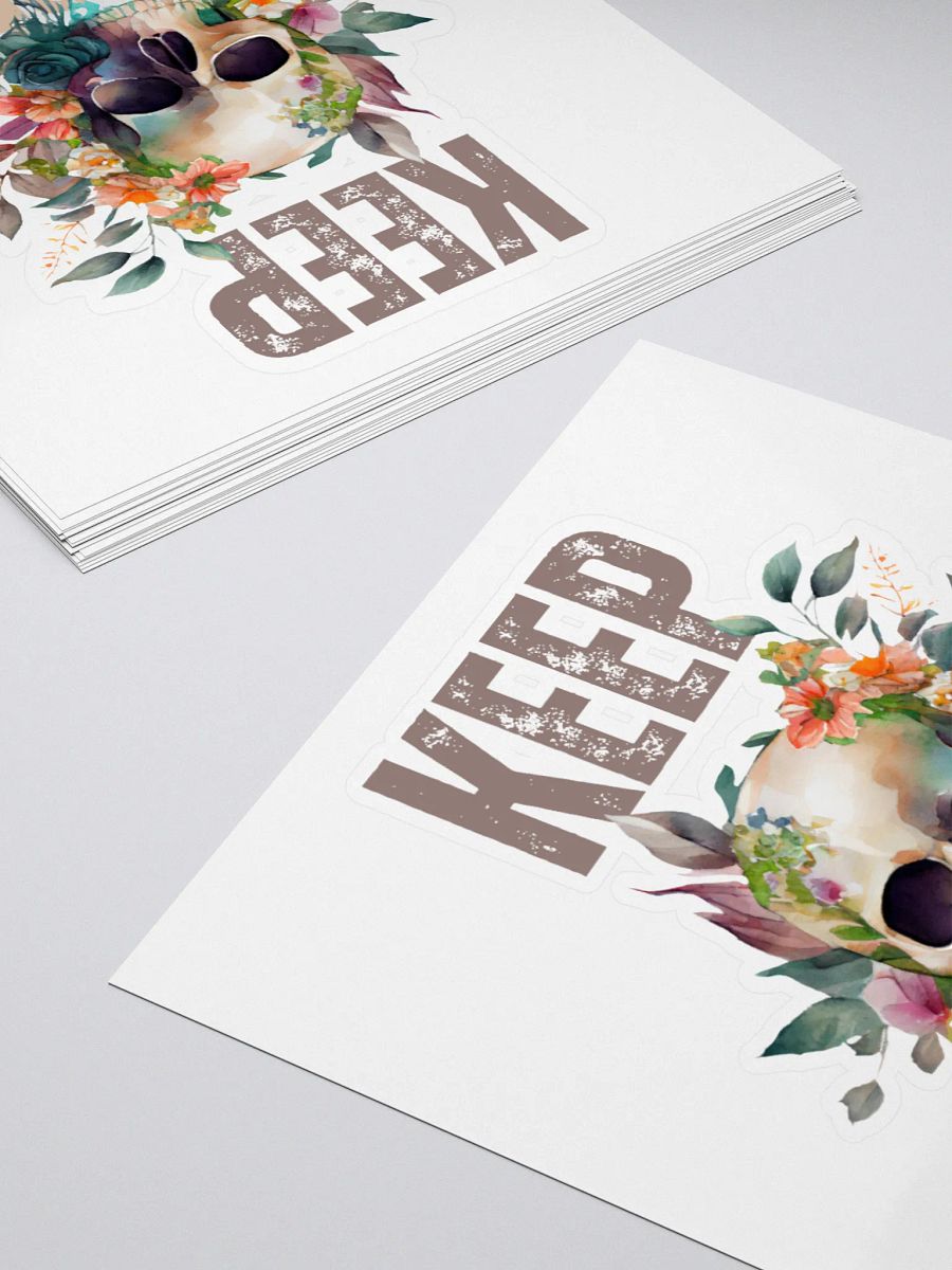 Keep Blooming Skull Sticker product image (4)