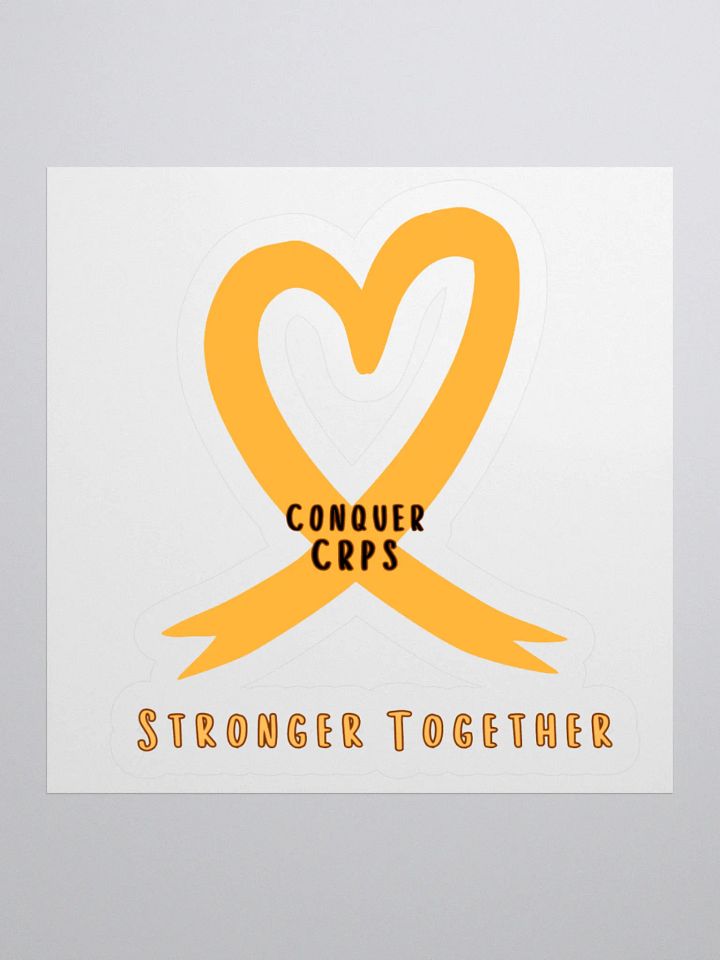 Official Conquer CRPS Awareness Ribbon Heart Sticker product image (3)