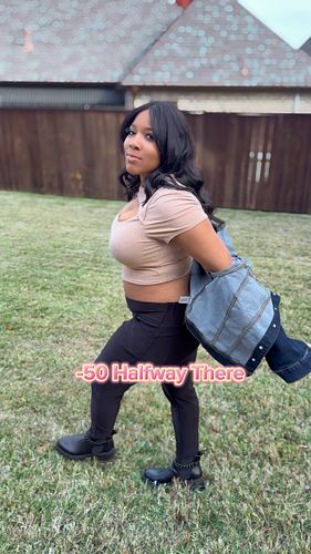 -50 pounds halfway to my goal 🤗 before long I will be saying -100 pounds 💪🏾 #weightloss #weightlossjourney #weightlosstransfo...