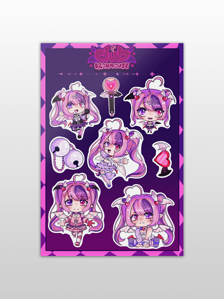 Club Ironmouse Art Sticker Sheet product image (1)