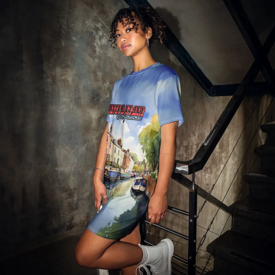 Little Italy - England - All Over Print - Watercolor - T-shirt Dress product image (7)