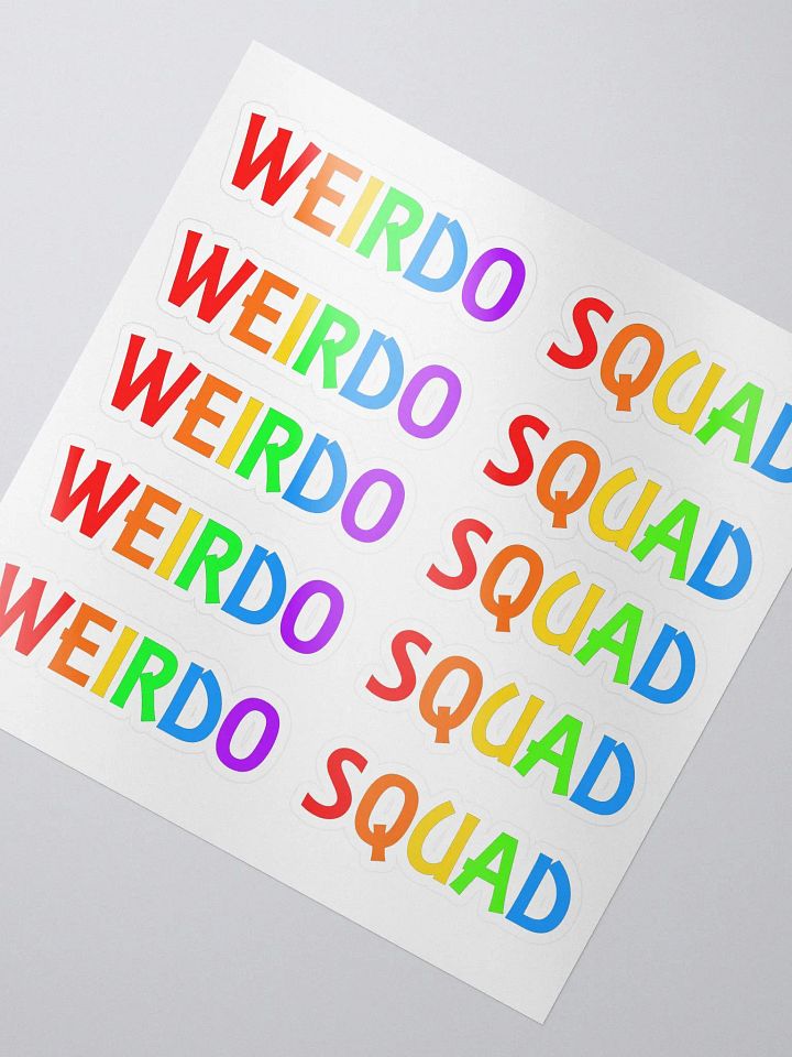 Weirdo Squad Rainbow - Kiss Cut Stickers product image (1)