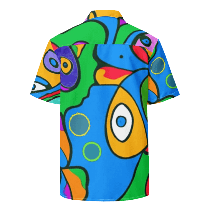 Psychedelic Ocean Waves Hawaiian Shirt product image (2)