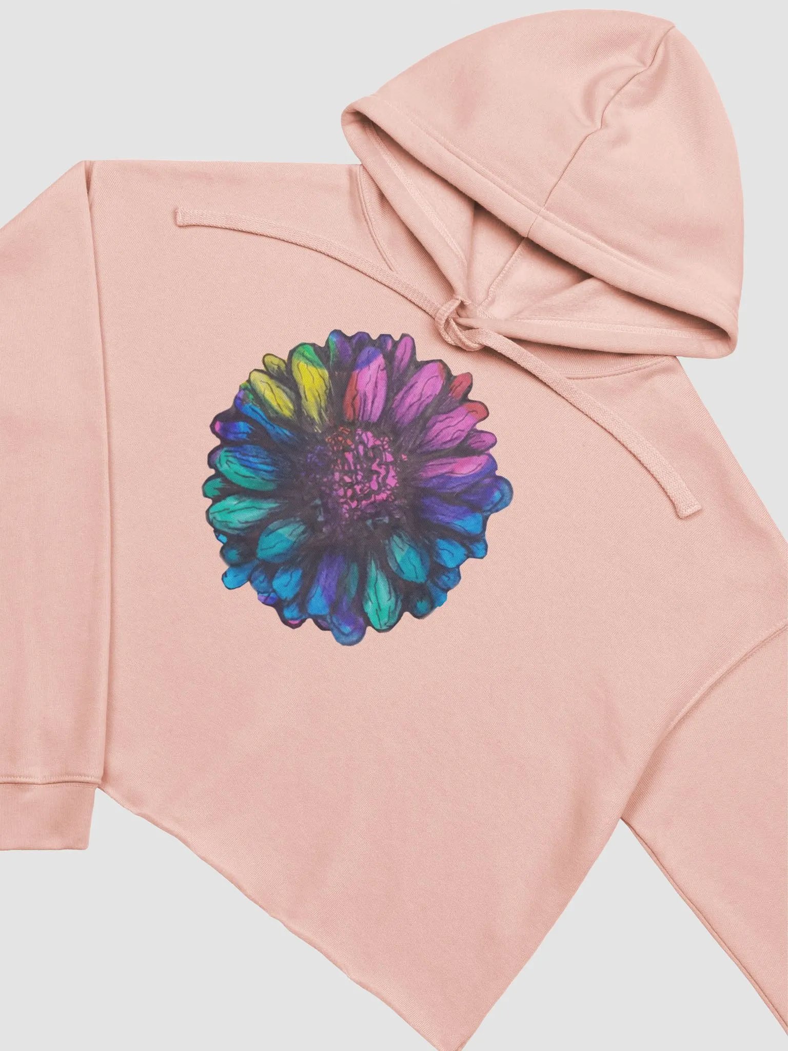 Tiedye Flower Crop Hoodie product image (3)