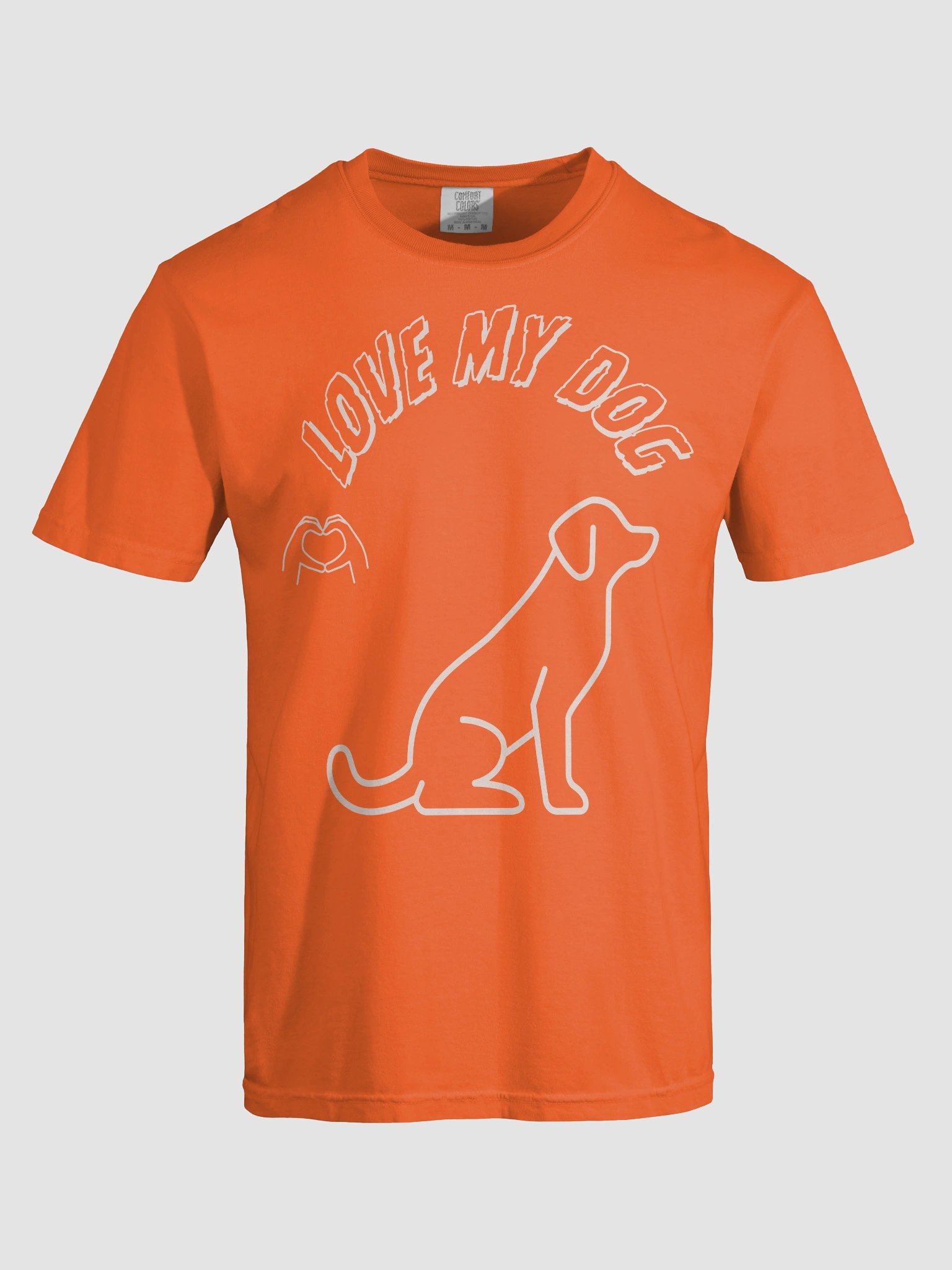 Love My Dog Heavyweight Cotton T-Shirt product image (54)
