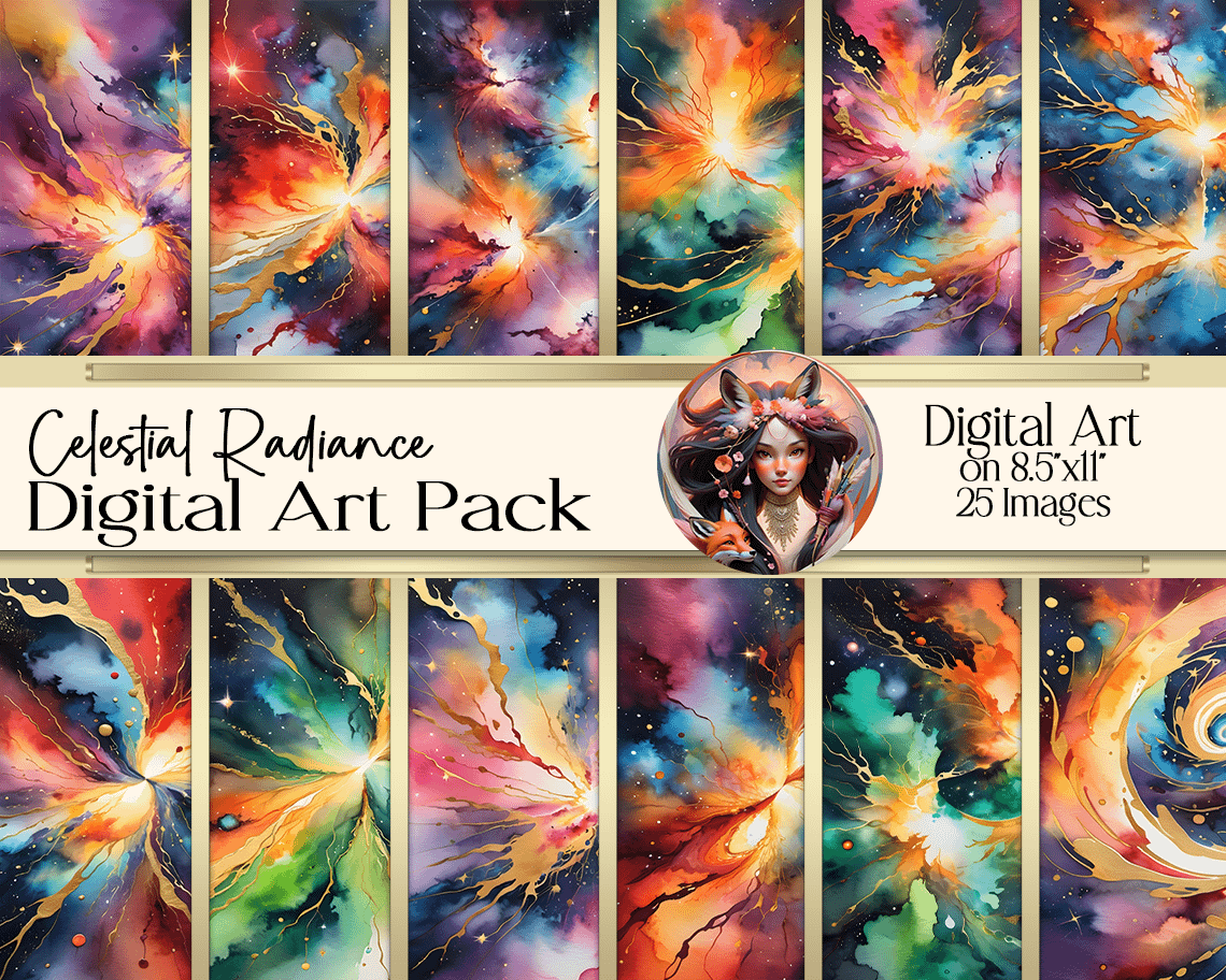 Celestial Radiance Digital Art product image (1)