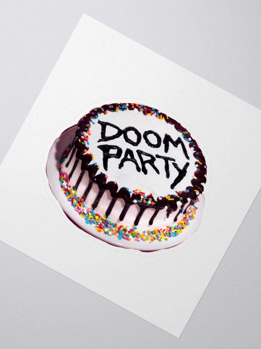 Doom Party Cake Full Color Sticker product image (2)