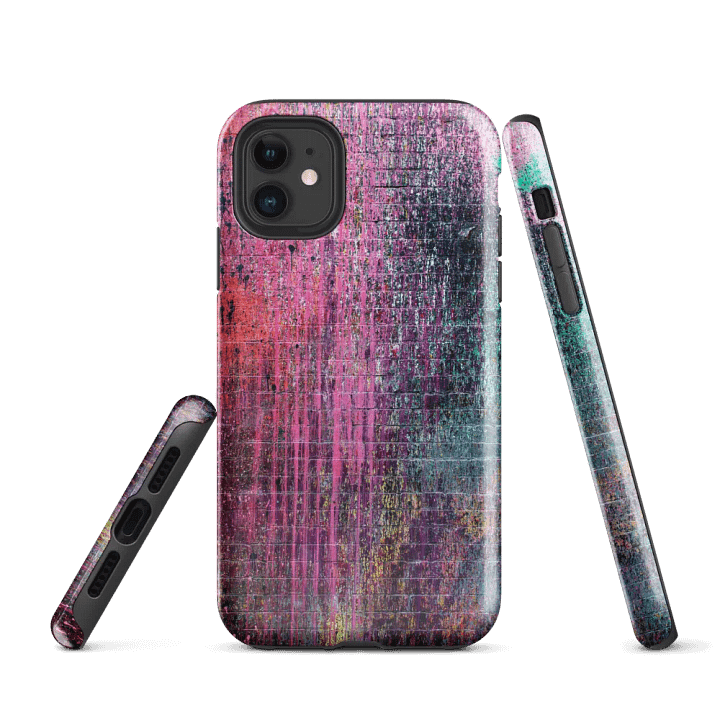 Vibrant Abstract Brick Wall iPhone® Tough Case product image (1)