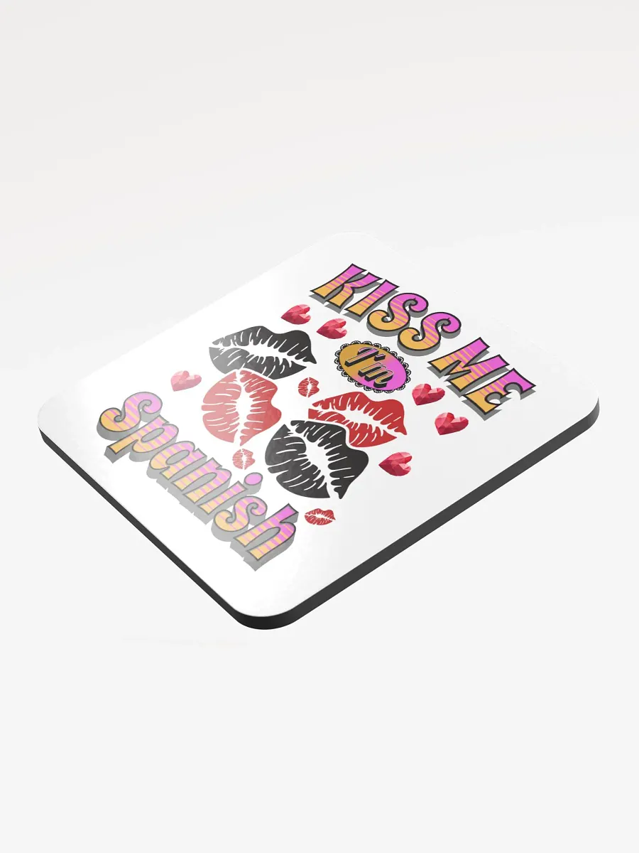 Kiss Me Im Spanish Cork Coaster Set product image (3)
