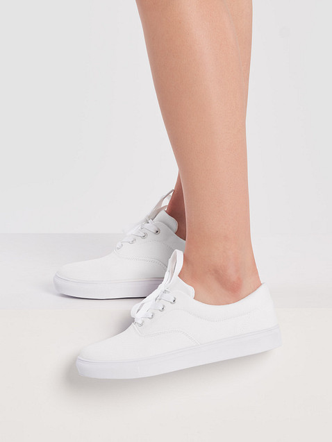 Photo showing Women's Lace-Up Canvas Shoes