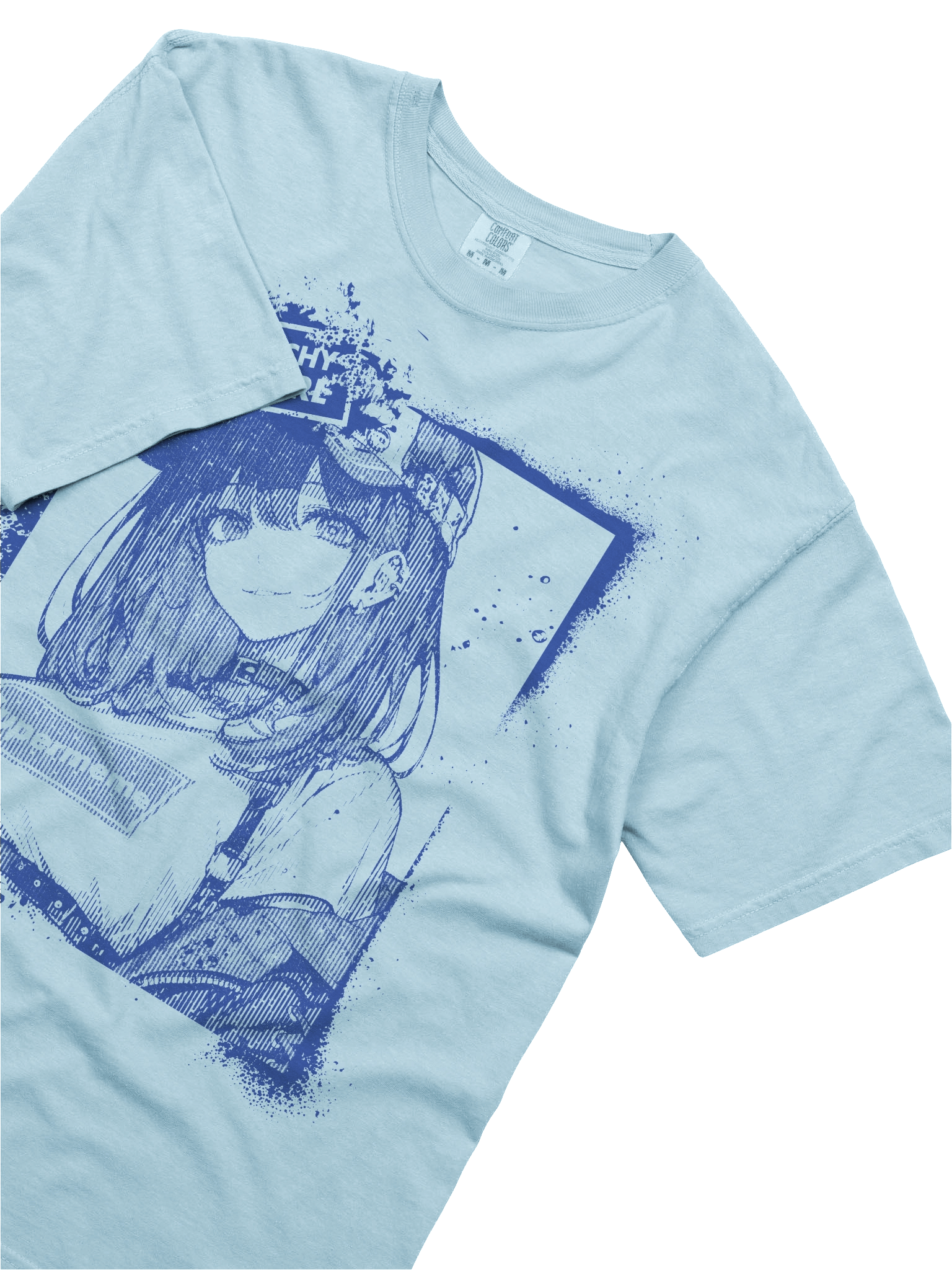Panic Glitchy Dream Girl Blue Grunge product image (45)