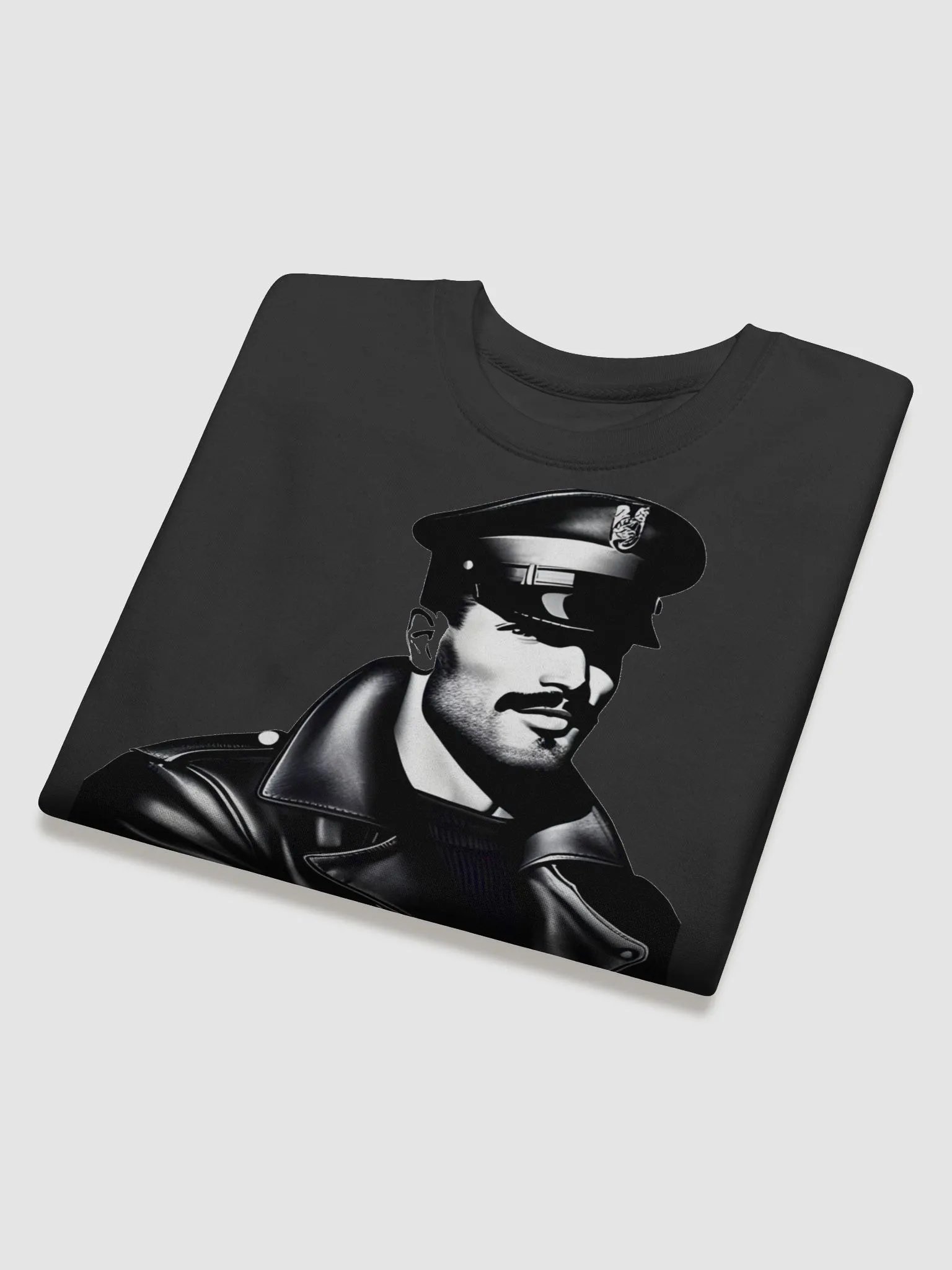 Iconic Logo 1940 Mustached Leather Daddy Fighter Pilot Gay Pride Sweatshirt product image (4)