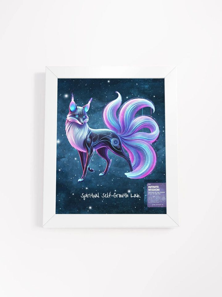 "Infinite Wisdom" Fox Matte Poster A Companion for Insightful Growth product image (4)