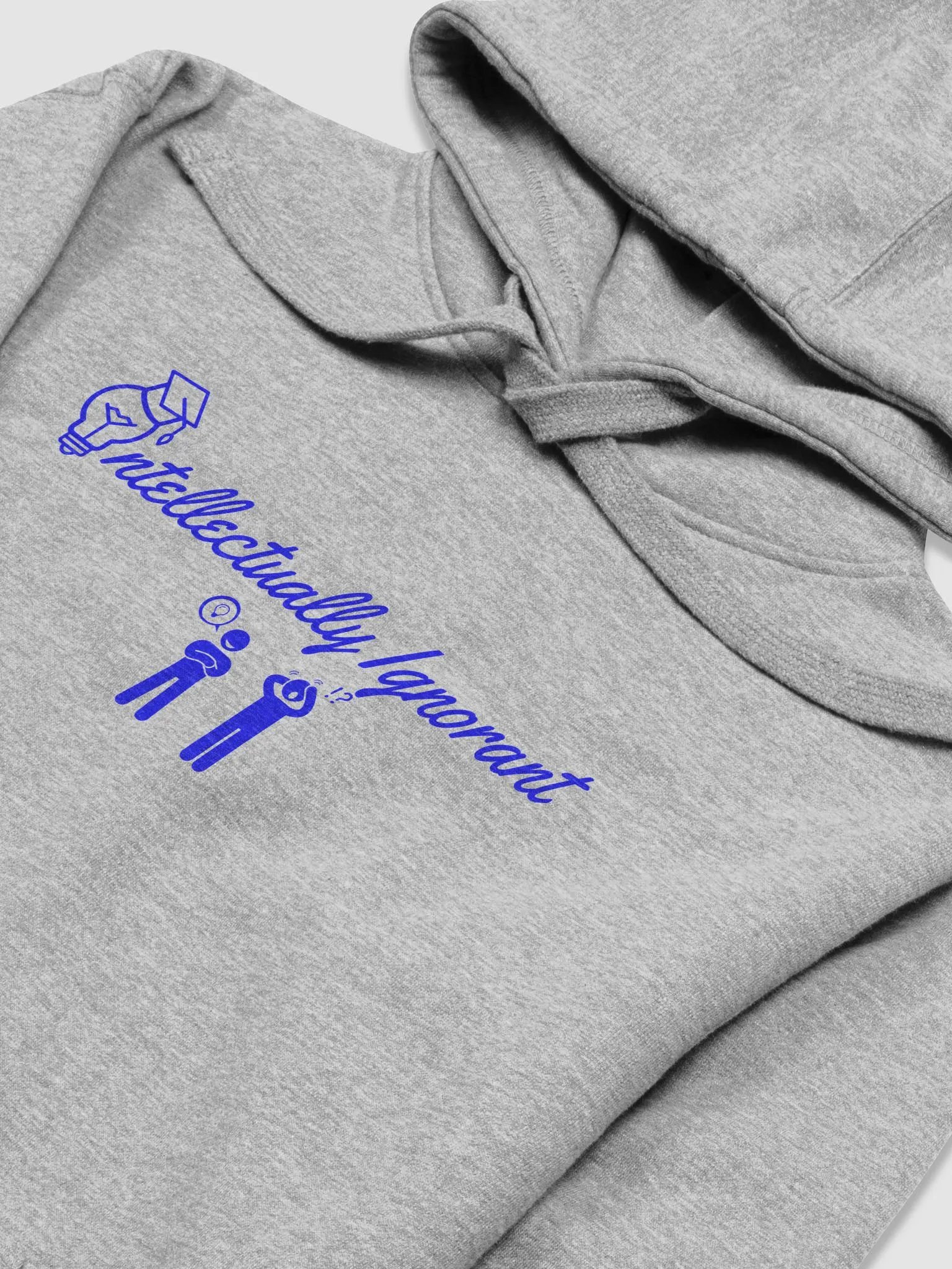 Intellectually Ignorant (Blue Logo) Cotton heritage Unisex premium Hoodie product image (25)