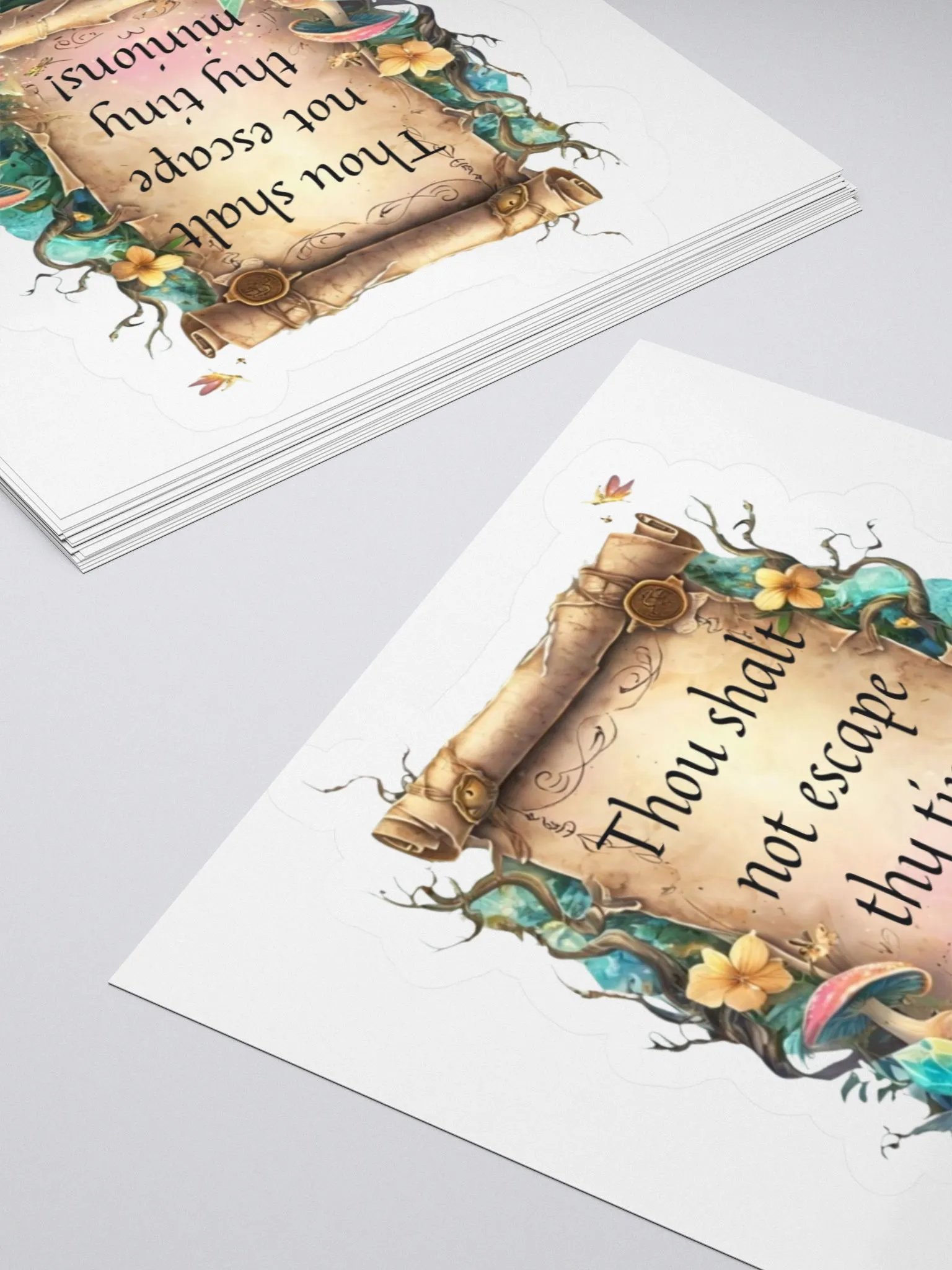 Funny Mom Sticker – “Thou Shalt Not Escape Thy Tiny Minions!” product image (12)