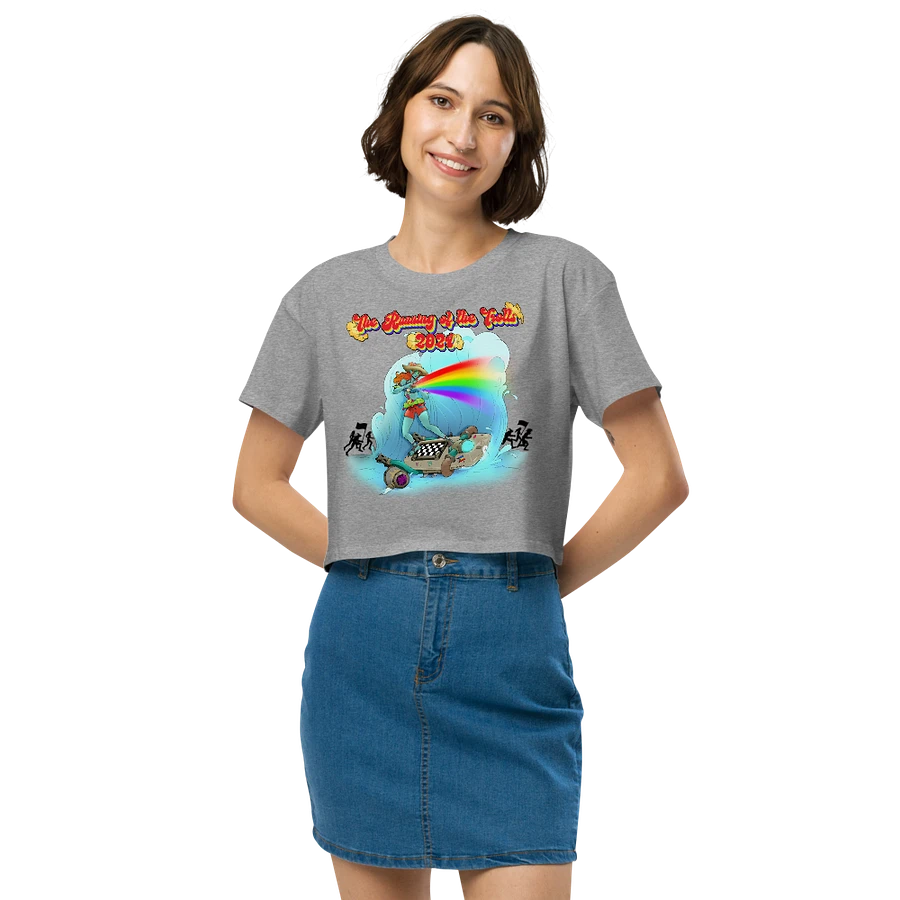 Running of the Trolls Crop Tshirt by Mischi product image (3)