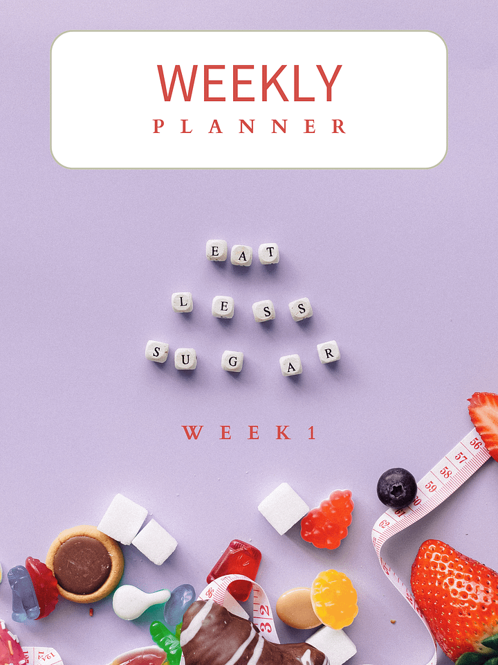 Sugar Tracker Week 1 — Just Notice & Track Your Added Sugar product image (1)