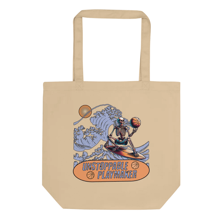 Unstoppable Playmaker Skeleton Basketball Tote Bag product image (1)