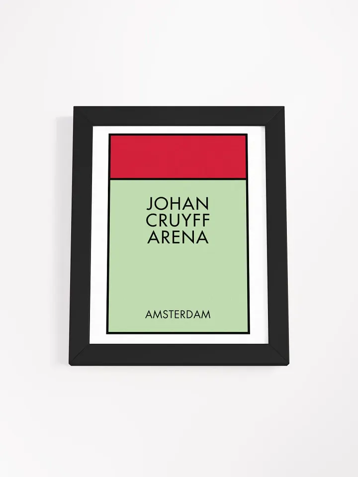 Johan Cruyff Arena Amsterdam Monopoly Title Art Framed Print product image (2)