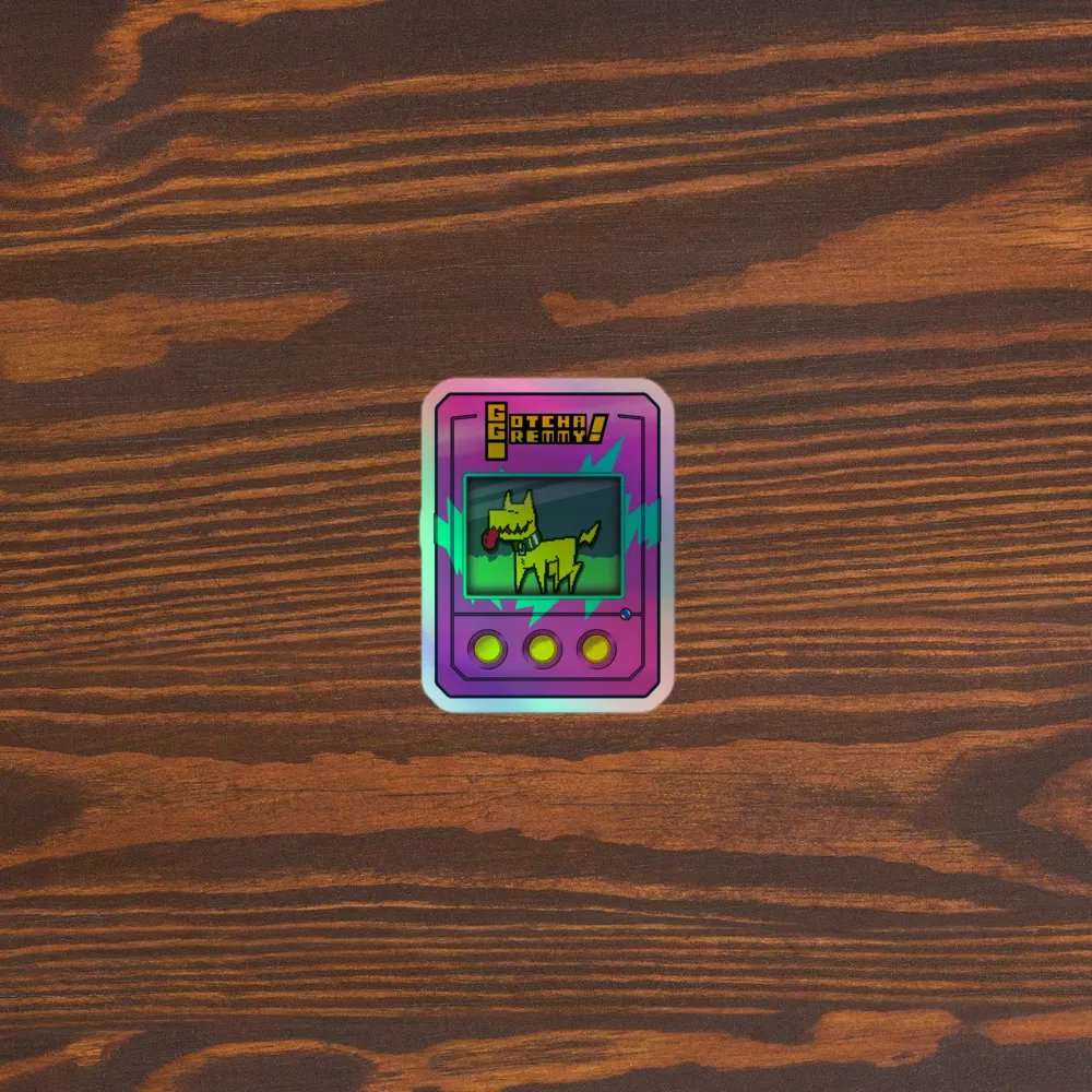 Gotcha Gremmy! [RARE Pink/Teal] - Sticker product image (3)
