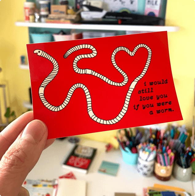 "I would still love you if you were a worm” meme sticker product image (2)