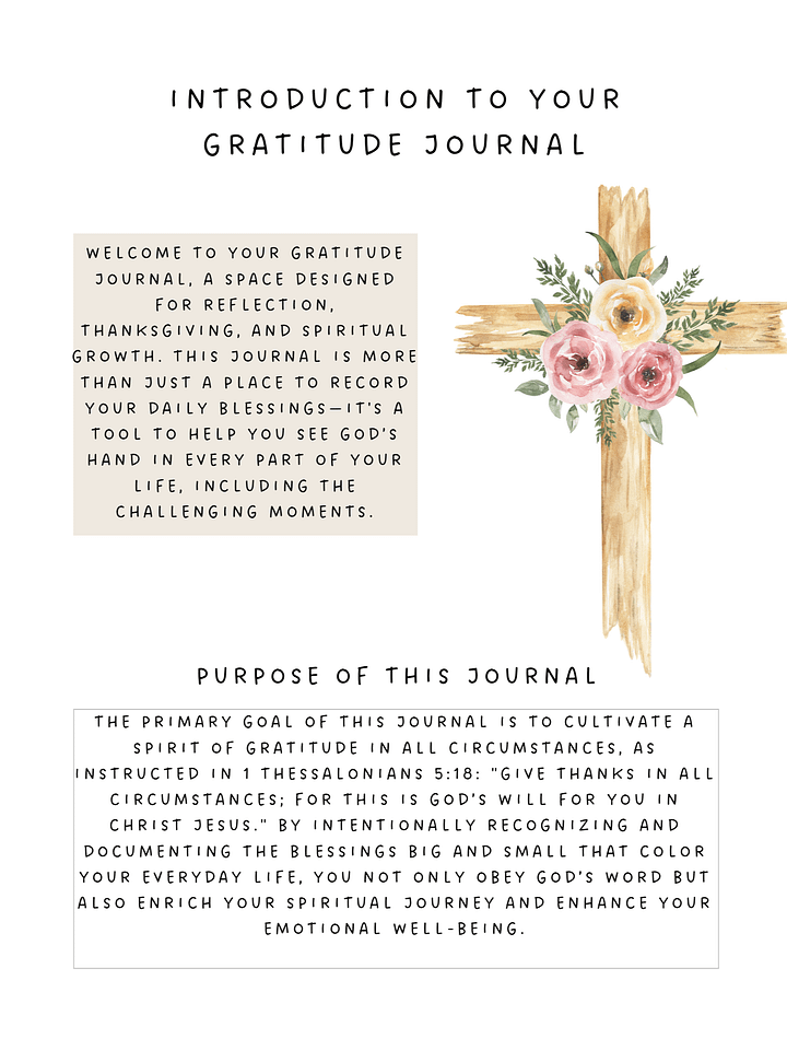 30 Day Gratitude Journal Daily Reflections product image (2)