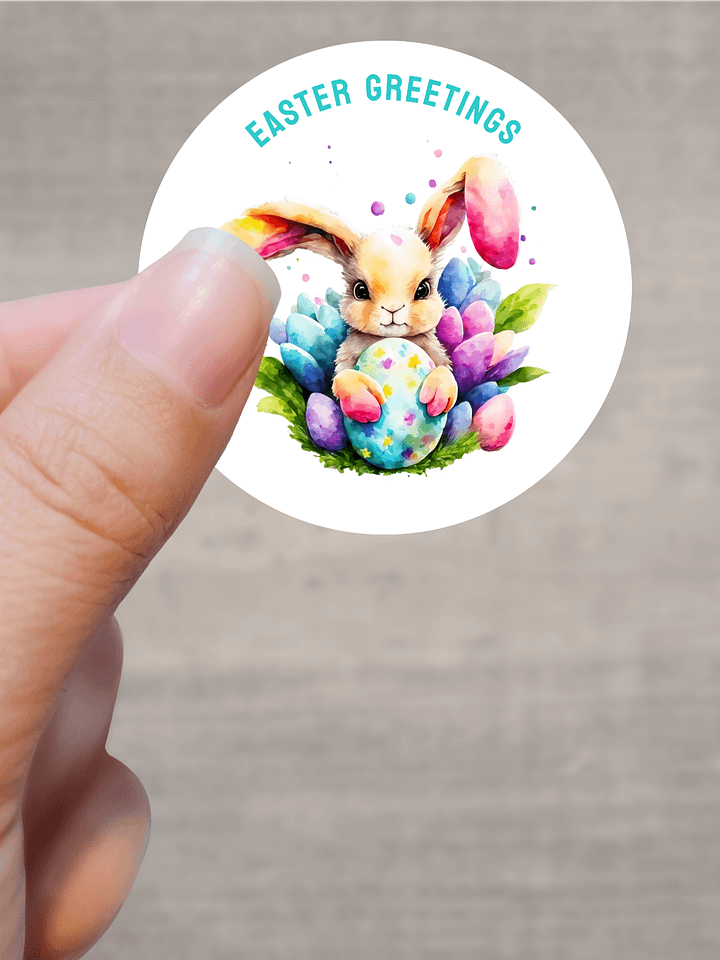 Little Egg Painter Bunny Easter Greetings product image (1)