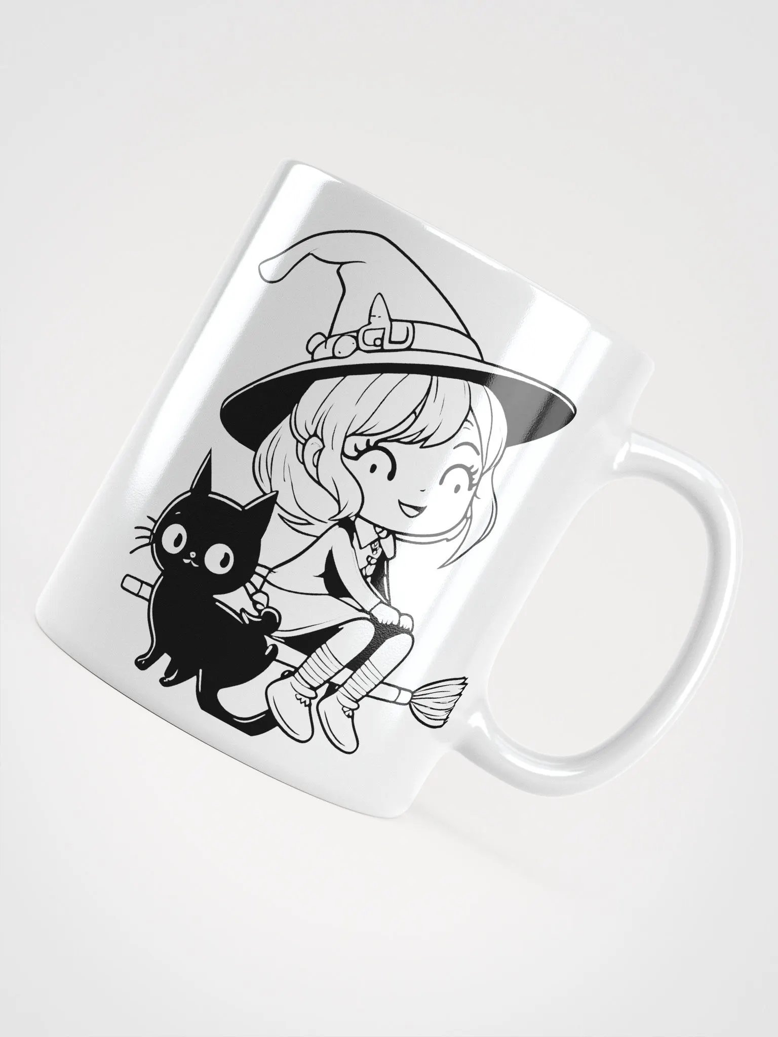 Little Witch & Black Cat Mug product image (12)