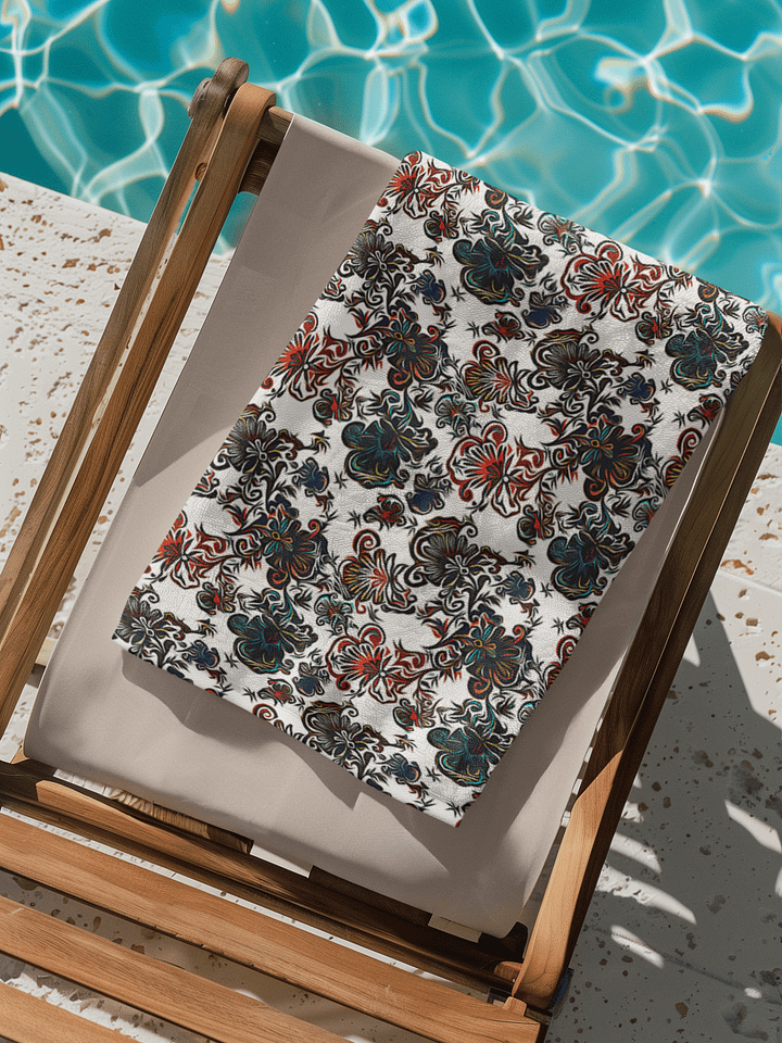 Mysterious Flowers | Beach Towel product image (1)