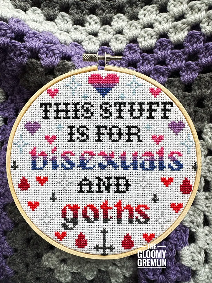 Bisexuals & Goths - 6" Stitched Piece product image (1)