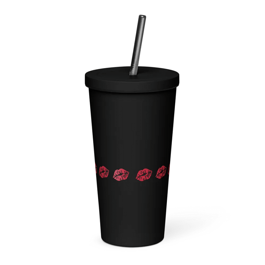 Insulated Tumbler with a Straw (kiss) product image (2)