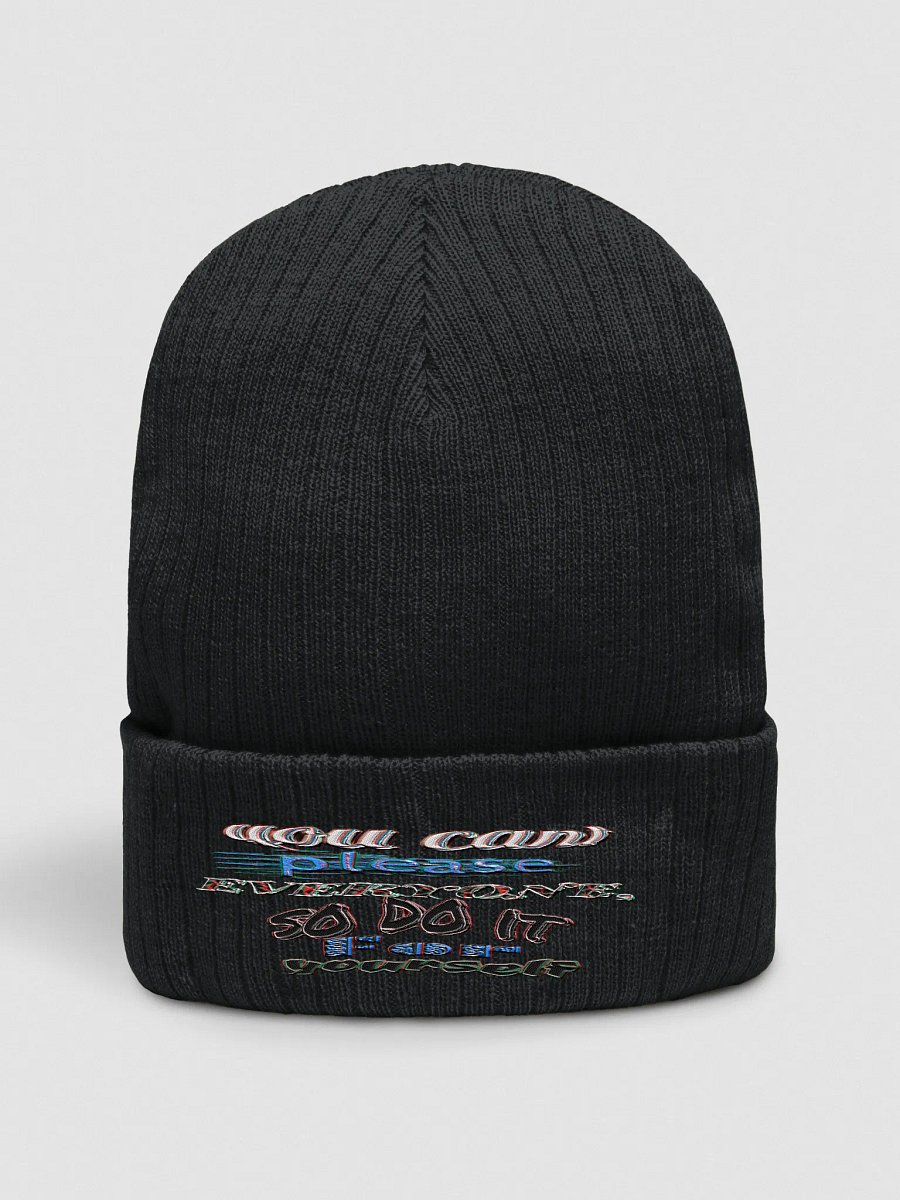 You Cant Please Everyone, So Do It For Yourself - Embroidered - Ribbed Knit Beanie product image (5)