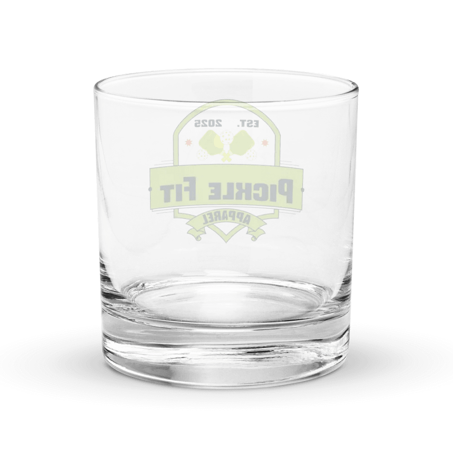 Pickle Fit Logo Rocks Glass product image (4)