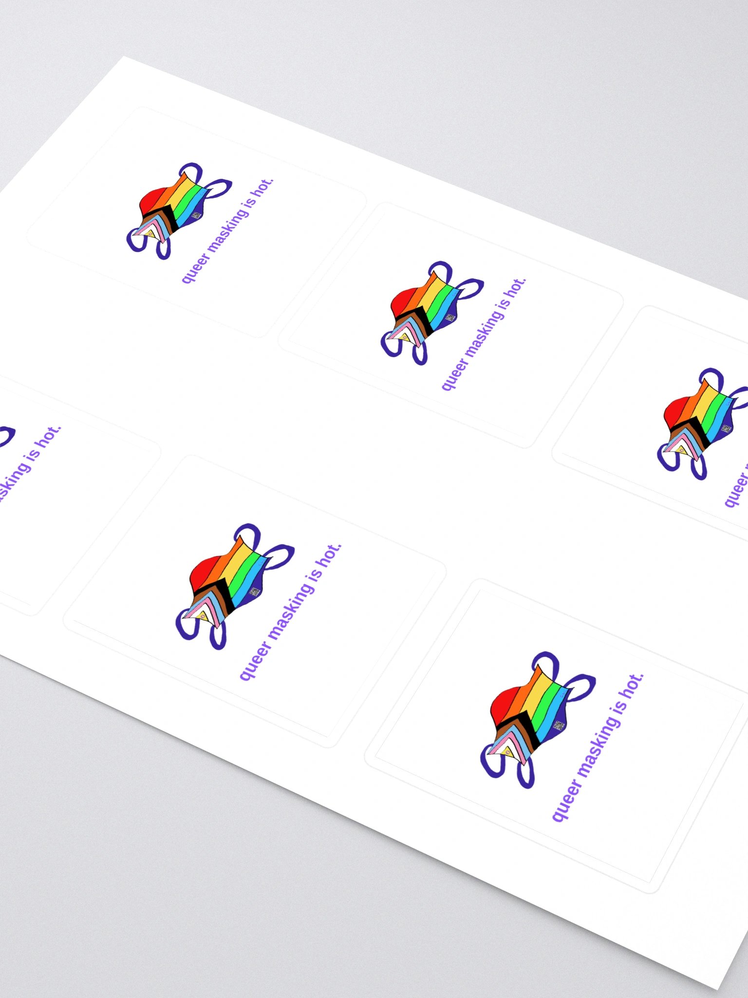 Queer Masking Is Hot sticker 6 pack product image (2)