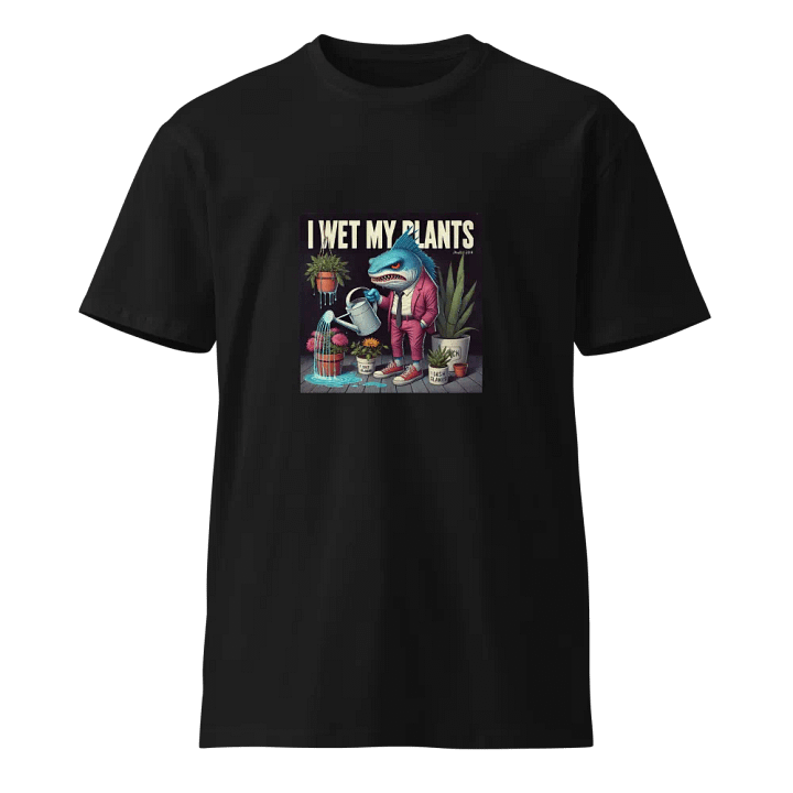 Whimsical Fish Plant Watering T-Shirt product image (1)