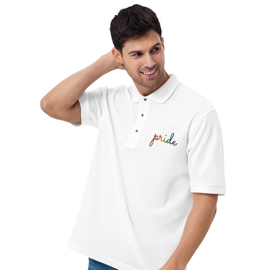 pride in lowercase - Embroidered Polo product image (4)