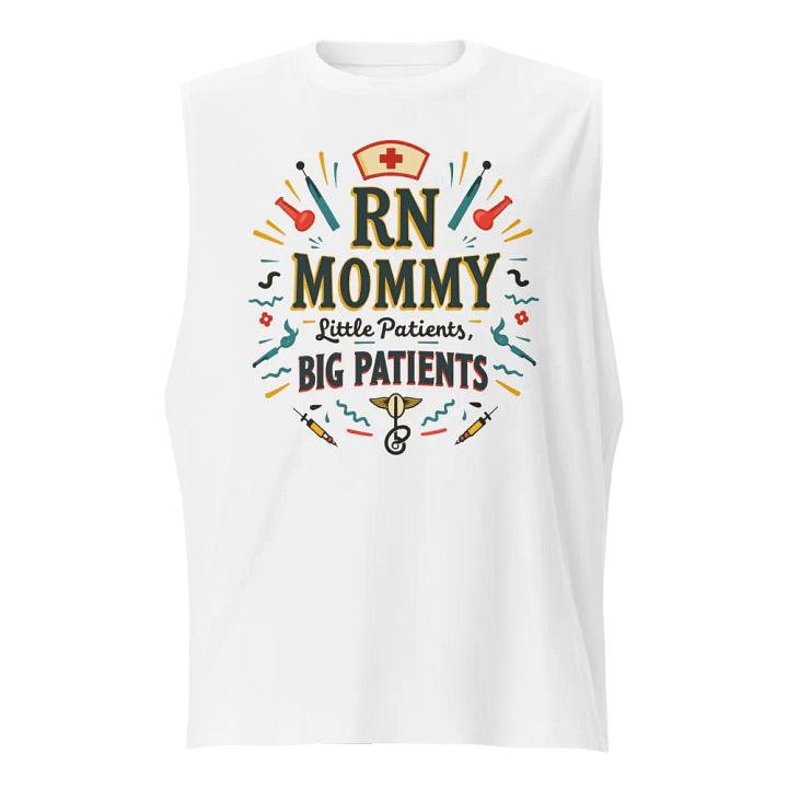 RN MOMMY Medical-themed Muscle Tank product image (1)