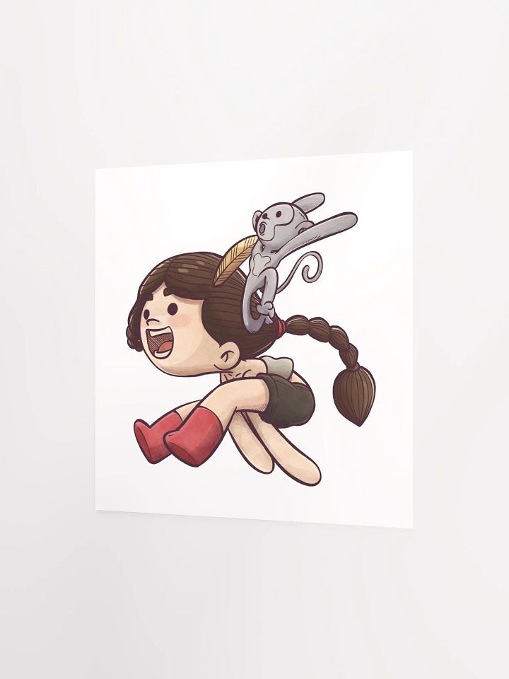 She & Her Pet | Matte Paper Poster product image (2)