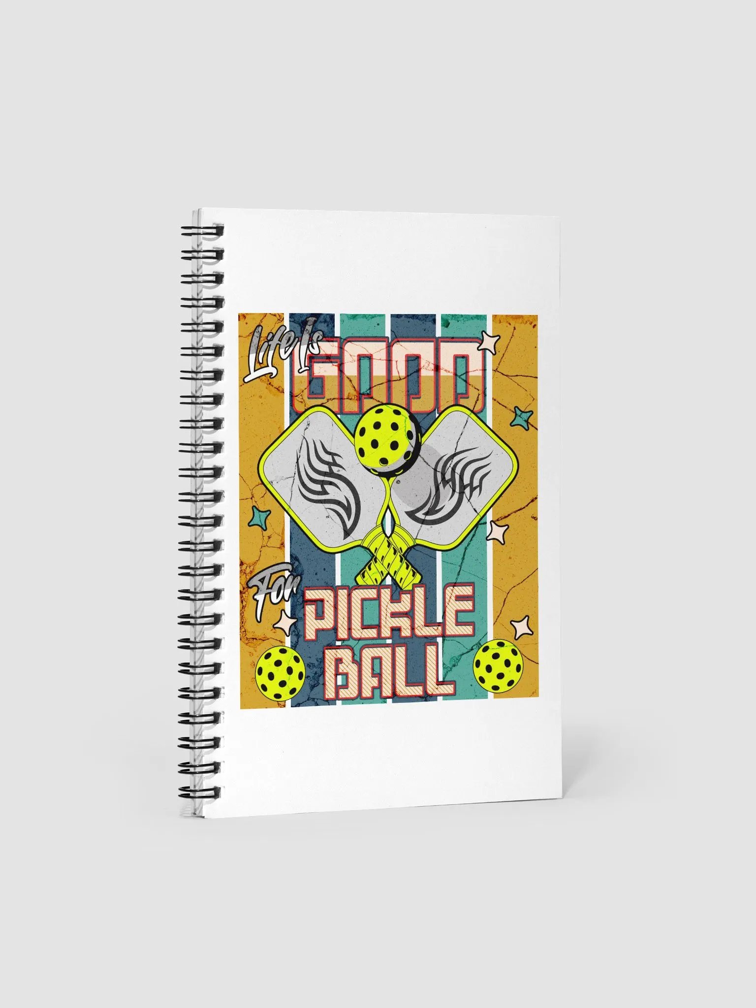 Life Is Good For Pickleball Vibrant Spiral Notebook product image (2)